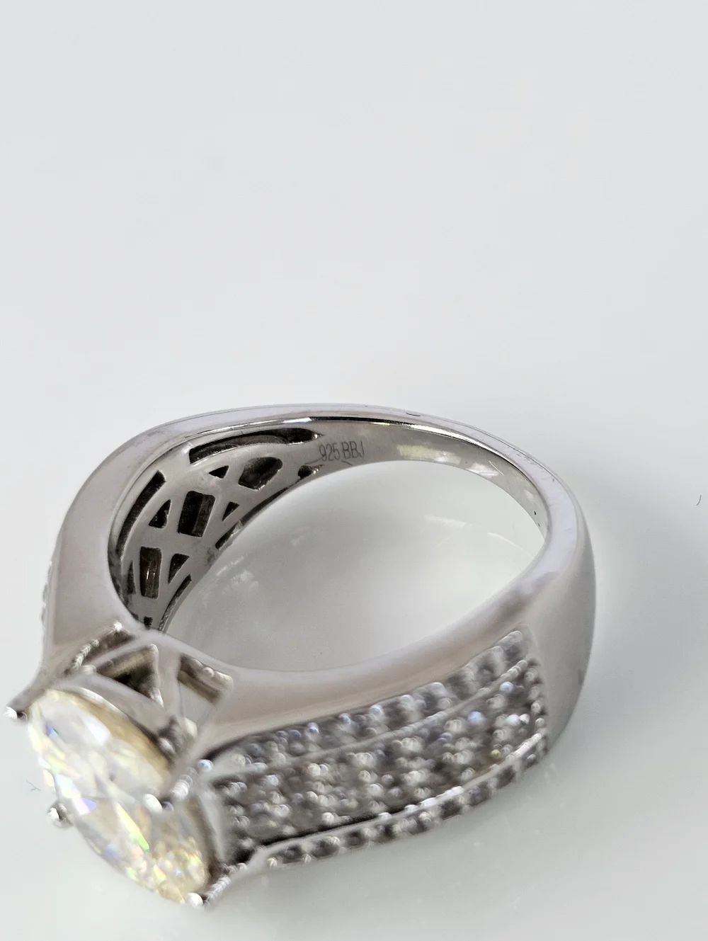 Rare Strontium Titanate & Zircon Ring Sterling Silver Size 6! - Picture 6 of 8